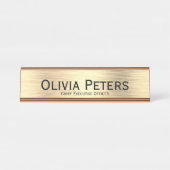 最高執行エレガント役席氏名プレート デスクネームプレート (正面)