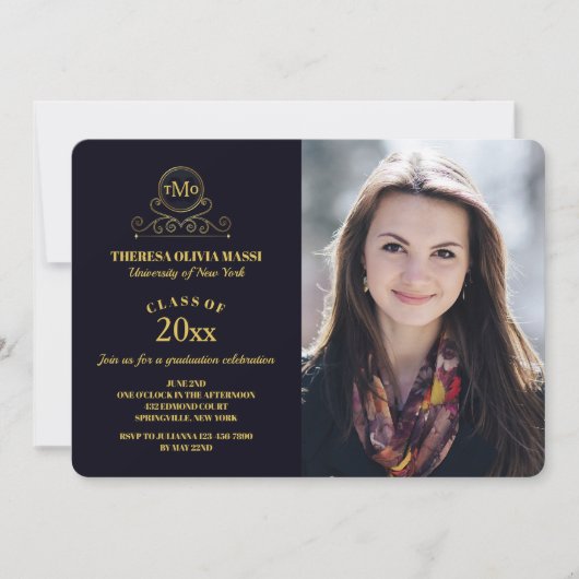 最高大学院フォト招待状 招待状 (正面)