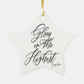 最高宗教のクリスマス装飾の栄光 セラミックオーナメント (裏面)