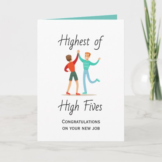 最高峰の新職おめでとう カード (正面)
