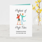 最高峰の新職おめでとう カード (黄色い花)