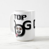 最高権力者のマグ コーヒーマグカップ (正面左)