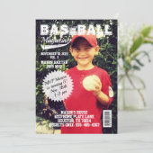 最高殊勲選手のオールスター野球の雑誌カバーの誕生日 招待状 (スタンド正面)