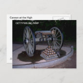 最高水位線の砲 ポストカード (正面/裏面)