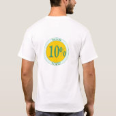 最高税、VATの国民保険10% Tシャツ (裏面)