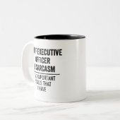 最高経営責任者と皮肉の二つの重要 ツートーンマグカップ (正面左)