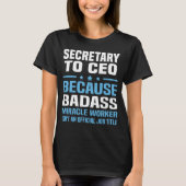 最高経営責任者(CEO)秘書 Tシャツ (正面)