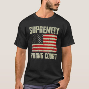 最高裁の悪い裁判所ヴィンテージアメリカ国旗 Tシャツ