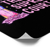 最高裁フェミニストの抗議を中止する権利 ポスター (角)