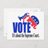 最高裁判所に関する投票 ポストカード (正面/裏面)