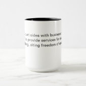 最高裁判所は事務を分掌する マグカップ (中央)