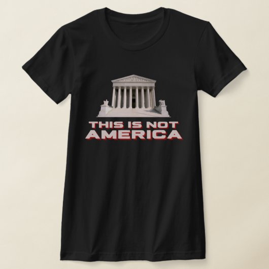 最高裁判所アメリカTシャツではない Tシャツ (レイダウン)