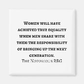 最高裁判所ルスバダーギンズバーグ引用文 マグネット (正面)