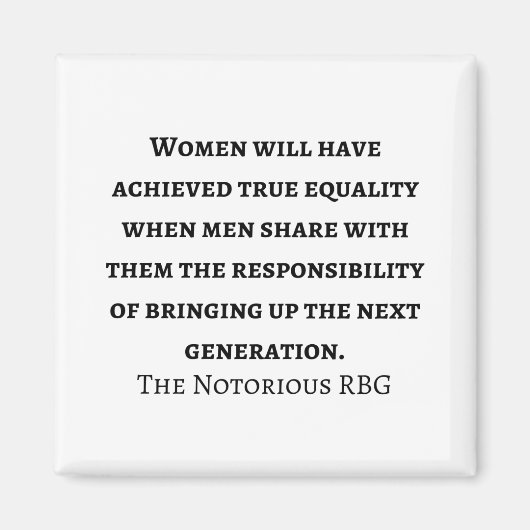 最高裁判所ルスバダーギンズバーグ引用文 マグネット (正面)