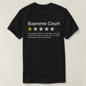 最高裁判所1つ星、プロの聖歌をお勧めしない Tシャツ (デザイン正面)