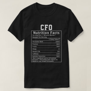 最高財務責任者への栄養成分ギフト Tシャツ