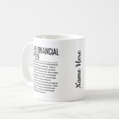 最高財務責任者 コーヒーマグカップ (正面左)