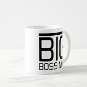 最高責任者の人の大きいBossmanのおもしろいなボスはギフトを引用します コーヒーマグカップ (正面右)
