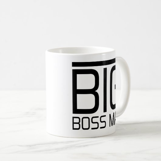 最高責任者の人の大きいBossmanのおもしろいなボスはギフトを引用します コーヒーマグカップ (正面右)