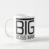 最高責任者の人の大きいBossmanのおもしろいなボスはギフトを引用します コーヒーマグカップ (左)