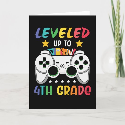 最高4等級の新学期ビデオゲーマーに平準化 カード (正面)