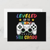 最高5等級の新学期ビデオゲーマーに平準化 ポストカード (正面/裏面)