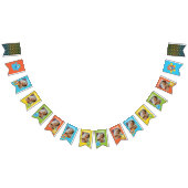 月々のフォトバナー小さなモンスター1歳の誕生日 バンティングフラッグ (全)