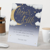 月おむつラッフルの上に赤ちゃんシャワー 台座サイン (インサイチュ)