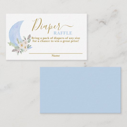 月おむつラッフルカードの上 エンクロージャーカード (正面/裏面)