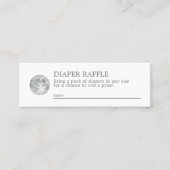 月おむつラッフルミニエンクロージャカード スキニー名刺 (正面)