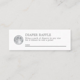 月おむつラッフルミニエンクロージャカード スキニー名刺