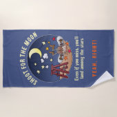 月おもしろいの失敗の漫画引用文を撮影 ビーチタオル (正面)