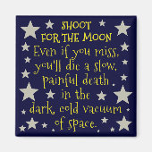 月おもしろい外宇宙の人口動態 マグネット (正面)