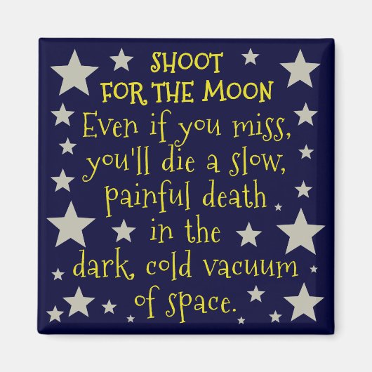 月おもしろい外宇宙の人口動態 マグネット (正面)