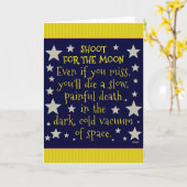 月おもしろい宇宙の人口動態のシュート カード (黄色い花)