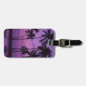 月およびヤシの木 ラゲッジタグ (正面横)