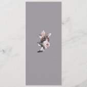 月およびワタリガラスの水彩画の結婚式メニュー メニュー (裏面)