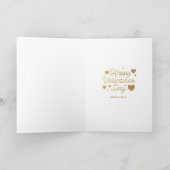 月および星に/バレンタインのカードを折りました シーズンカード (内部)