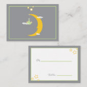 月および星のテーブルの座席表 プレイスカード (正面/裏面)