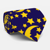 月および星パターンタイ ネクタイ (ロール)