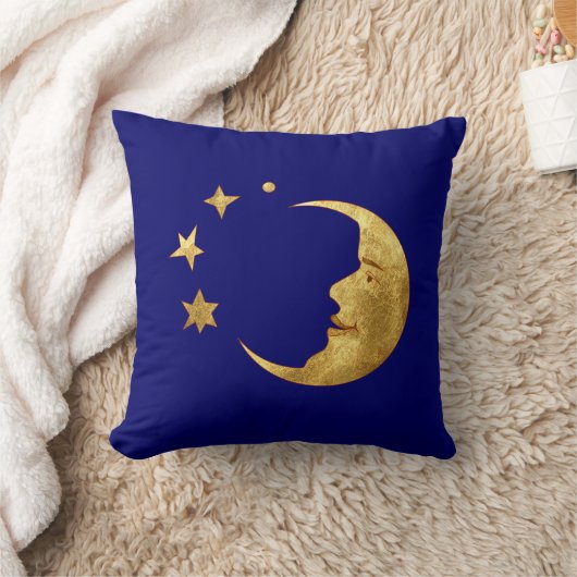 月および星 クッション (ブランケット)