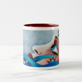 月および海のマグ ツートーンマグカップ (中央)