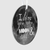 月および背部に愛して下さい オーナメント (正面)