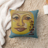 月および背部に愛して下さい クッション (ブランケット)