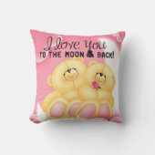 月および背部に愛して下さい クッション (正面)