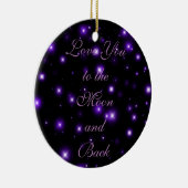 月および背部に愛して下さい セラミックオーナメント (右)