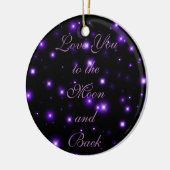 月および背部に愛して下さい セラミックオーナメント (左)