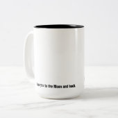月および背部に愛して下さい ツートーンマグカップ (正面左)
