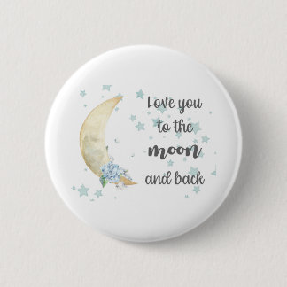 月および背部に愛して下さい 缶バッジ