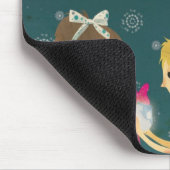 月および背部に マウスパッド (コーナー)